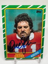 1986 Topps - Randy Cross #162 NFL Football SIGNED Card San Francisco 49'ers