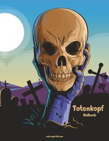 Totenkopf-Malbuch FüR Erwachsene, Ausmalbuch, Kreativbuch, 1