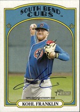 2021 Topps Heritage Minor League Kohl Franklin #ROA-KF Real One Autographs A9