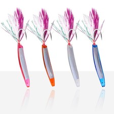 5pcs Topwater Trolling Fishing Lure Bowhorn Hooks Dragging Jig Sardine Hooks 