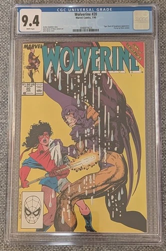 Wolverine #20 (1988 series) CGC Universal Grade 9.4 White Pages (WP)