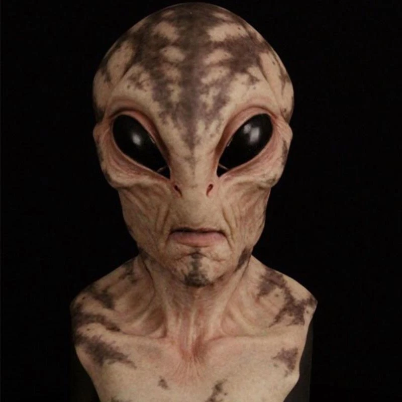 Alien-Maske, Halloween-Party-Requisiten, Latex-Kopfschmuck - Bild 3 von 4