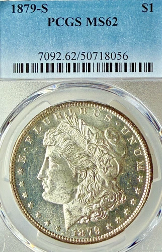 1879-S MS62 Bright Surfaces PCGS San Francisco Mint Morgan Silver Dollar