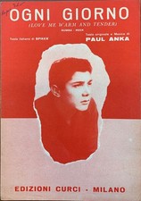 Spartito musicale - Ogni giorno di Paul Anka   [Edizioni Curci, 1961]