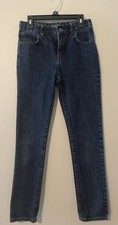 Children's Place Boys Straight Leg Blue Jeans, Size 12 Adjustable Waist