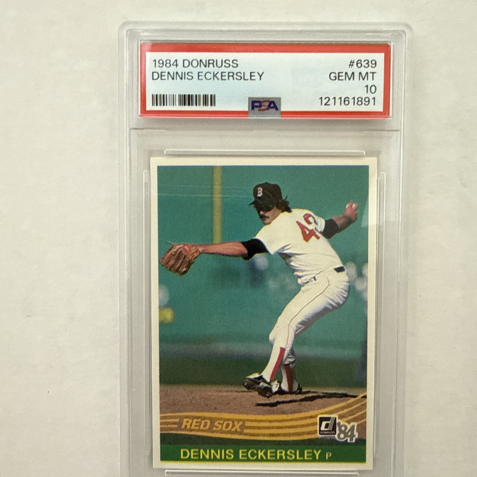 1984 Donruss Dennis Eckersley #639 Red Sox HOF       🔥PSA 10!!🔥 POP 77!! 👀