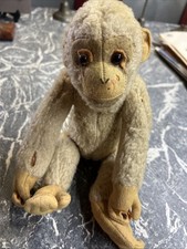 VINTAGE ANTIQUE JOINTED PLUSH MONKEY STEIFF ? ANIMAL BEAR ZOO
