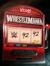 NEW 2026 WWE WRESTLEMANIA 42 LAS VEGAS SUPERSTORE I WAS THERE SLOT MACHINE PIN