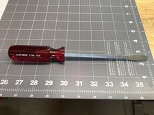 New Old Stock Old Forge 5706 Flat Head Screwdriver Vintage USA Oldforge Red