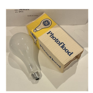 GE Photoflood Incandescent Studio Light Bulb Edison Screw White