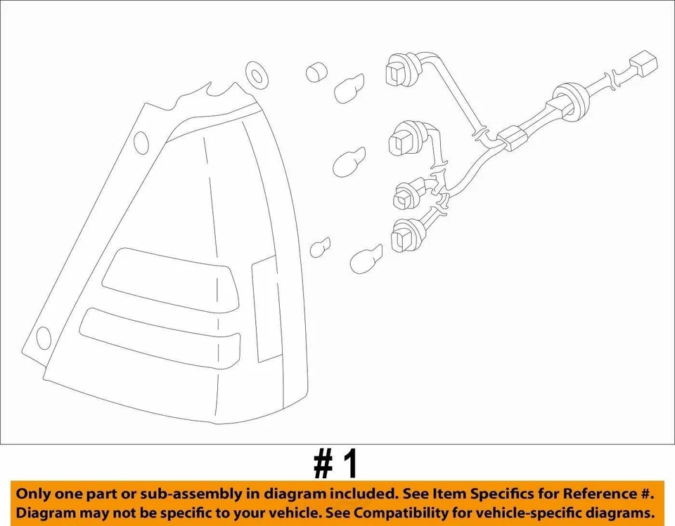 Conjunto de luces traseras laterales para pasajero derecho Subaru Forester 2003-2005 OEM Foto 4 de 4