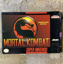 Mortal Kombat Competition Edition Box  Manual - Super Nintendo SNES