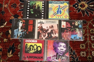 Classic Rock CD Lot   Doors, Hendrix, Yes, Jethro Tull, Lennon, Steppenwolf