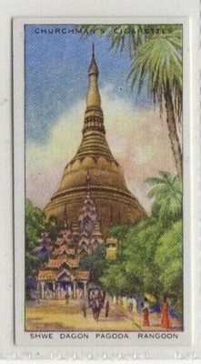 Churchman World Wonders #16 Shwe Dagon Pagoda, Rangoon, Burma