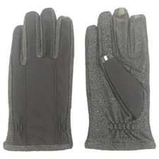 Isotoner Smartouch Mens Charcoal Gray Gloves Touchscreen Tech & Text Large