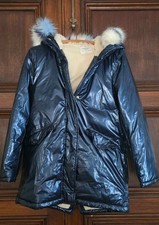 J. CREW Crewcuts Girls' Pink Parka with Removable faux fur hood Size XL