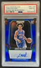2024-25 Panini Prizm Black Jared McCain Rookies RC Blue Prizm Auto #/49 PSA 10
