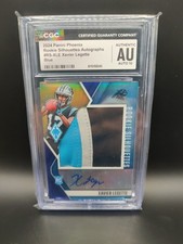 Panini 2024 Phoenix Rookie Silhouettes Xavier Legette Blue /49 CGC 10 Panthers