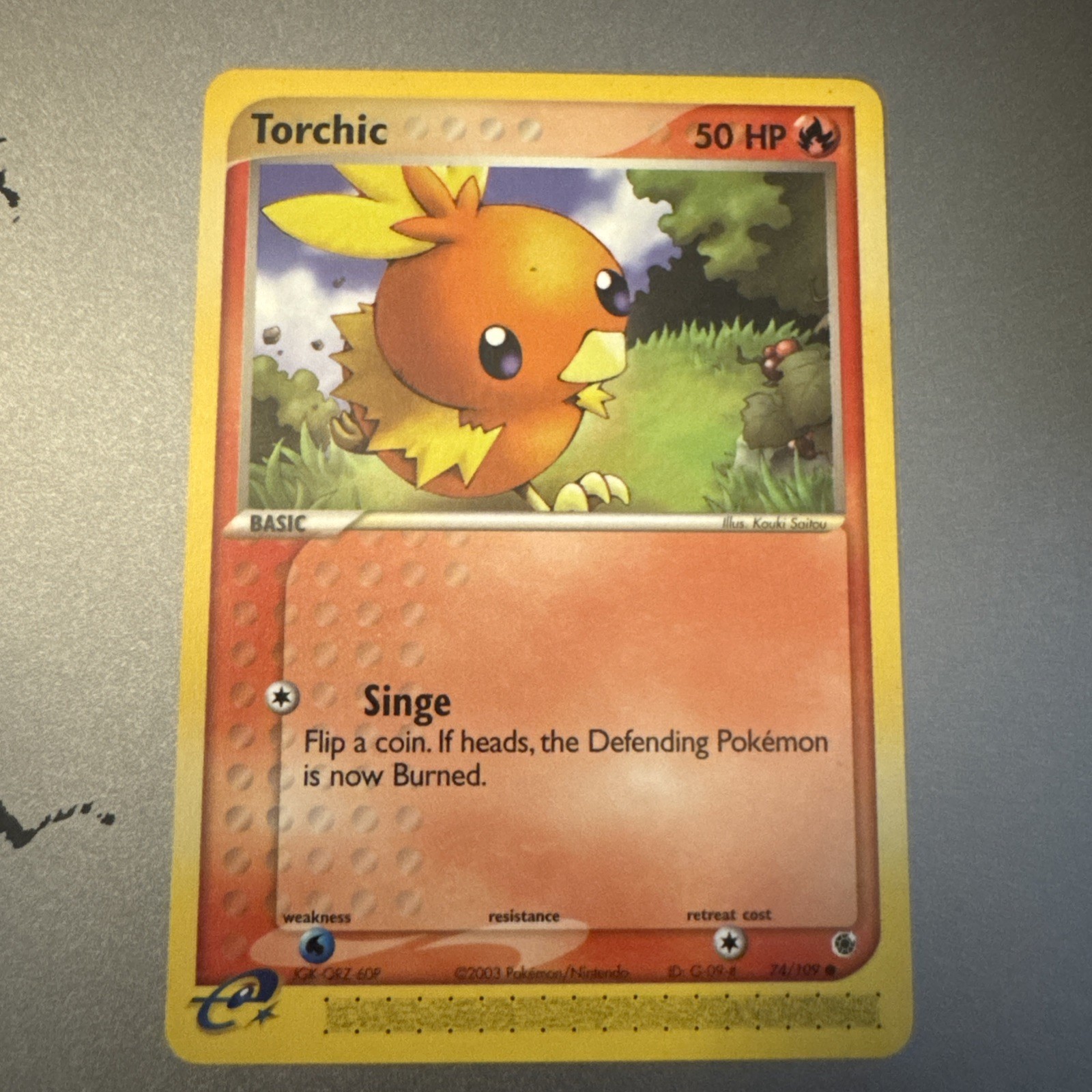 Pokemon TCG EX Ruby and Sapphire #74/109 Torchic NM