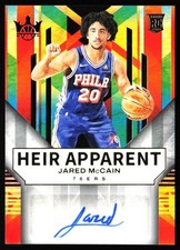 2024-25 Panini Court Kings Heir Apparent Jade /125 Jared McCain Rookie Auto SB6