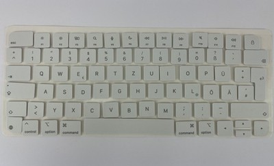 Apple Tasten Set QWERTZ Deutsch weiß/grau passt für alle Apple Keyboards ab 2021