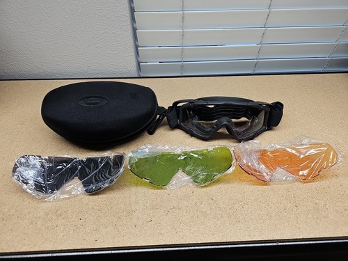 OAKLEY SI BALLISTIC 1.0 ANSI Z87 GOGGLES 3 Brand New LENSES (B5)