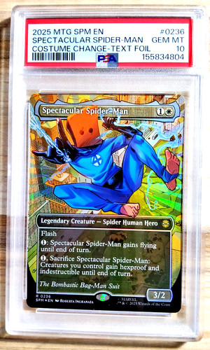 2025 Magic The Gathering Marvel's SPECTACULAR SPIDER-MAN #0236 Foil PSA 10