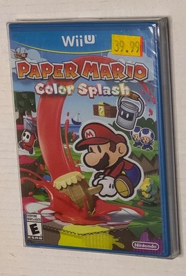 Paper Mario Color Splash (Nintendo Wii U) Brand New - Factory Sealed