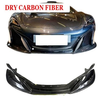 DRY CARBON FIBER FRONT BUMPER LIP SPLITTER DIFFUSER FITS MCLAREN 650S 