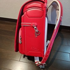 Fuwari Sac D'École Randoseru Japonais (Sac À Dos) Motif Cœur Rouge Fraise