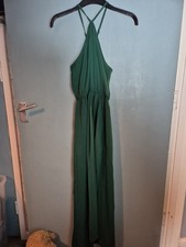 SheIn Size S Small Green Sleeveless Maxi Long Dress (225/142/v)