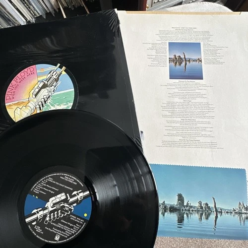 Pink Floyd Wish You Were Here 1975 1st Uk  vinyl LP, shrink,postcard excellent!