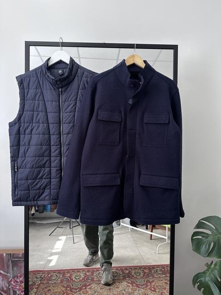 Men Ermenegildo Zegna Jacket Navy  L
