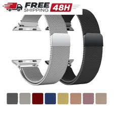 Milanese Stainless Steel Watch Band for Apple Watch Ultra 49mm 46 45 44 42 41