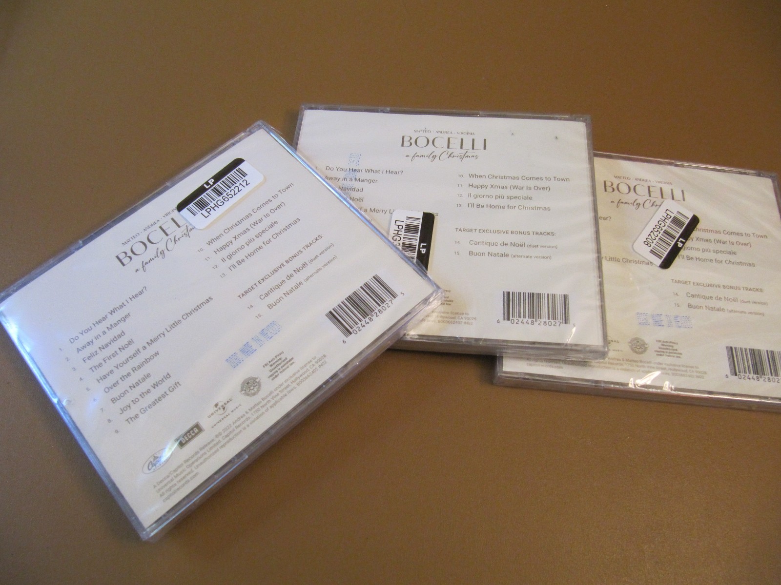 Matteo • Andrea • Virginia Bocelli – A Family Christmas CD