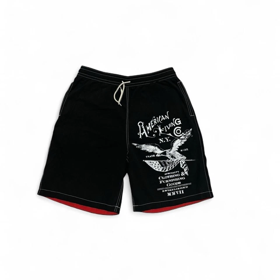 Bañador American Living Eagle vintage para hombre, diseño gráfico Y2K talla mediana Foto 2 de 4