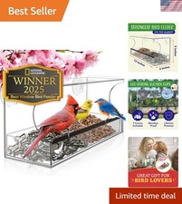 Ultimate Wild Bird Feeder - Transparent Design, Strong Suction, Easy to Use