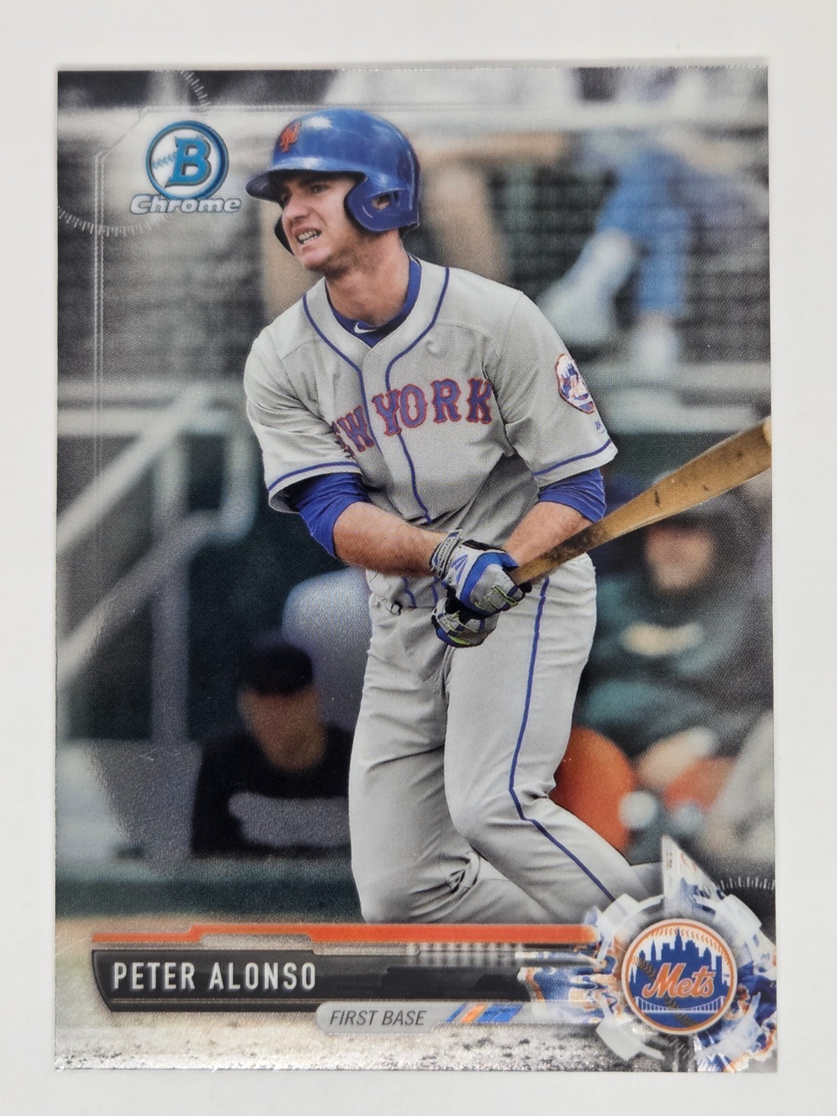 Pete Alonso 2017 Bowman Draft #BDC-83 Rookie Chrome Parallel New York Mets
