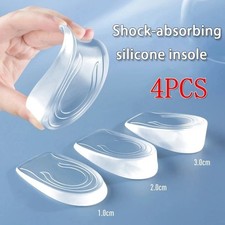 Invisible Silicone Gel Height Increase Insole Heel Lifting Insert Shoe Foot Care