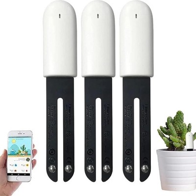 Pflanzenfeuchtigkeitsmesser 4in1 mit App 3er Set für Gartenpflege und