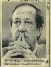 1975 Press Photo Pete Rozelle of National Football League at Hearing - nos13187