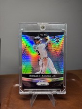 Ronald Acuna Jr Hyper Prizm Rookie Card /299. rookie card picture