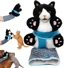 Kitty Karate Gatto Wrestler Pupazzo con Manicotto Protettivo Avambraccio Peluche
