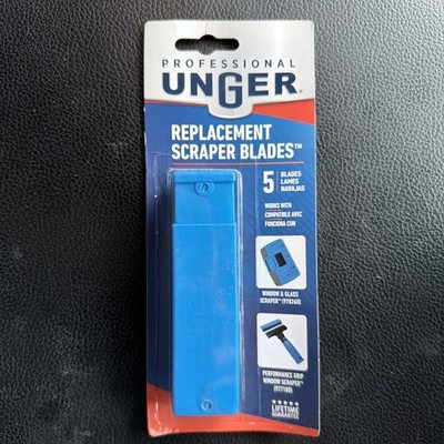 Unger Professional 4'' Replacement Scraper Blades #970270 (Pack of 5) Brand New