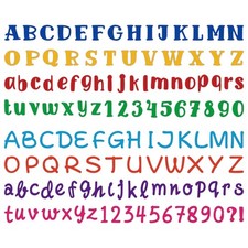 Letter  Number Metal Cutting Dies Set - Handwritten Text Embossing Templates fo