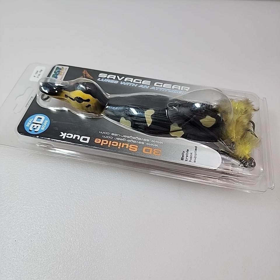 Señuelo Savage Gear 3D 6" madera suicida pato D-150-WD 2,5 oz 70 gr 15 cm nuevo Topwater Foto 2 de 4