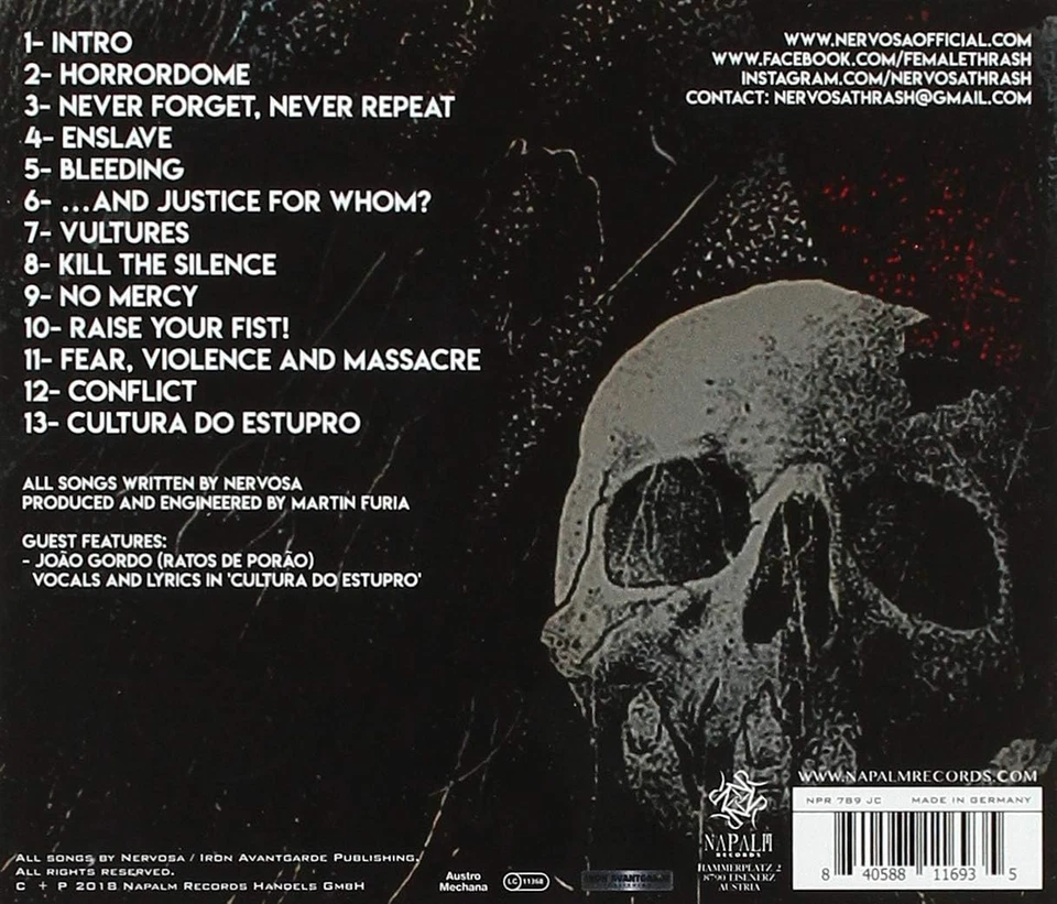 Nervosa Downfall of Mankind (CD) - Image 2 of 2