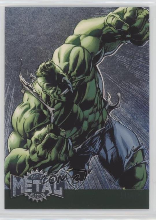 2015 Marvel Fleer Retro 1995 Fleer Metal Blaster Hulk #20 0kg8