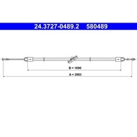 ATE 24.3727-0489.2 Seilzug, Feststellbremse