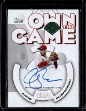 2024 Topps Archives Cliff Lee #06OGA-CL 2006 Own the Game Auto Phillies